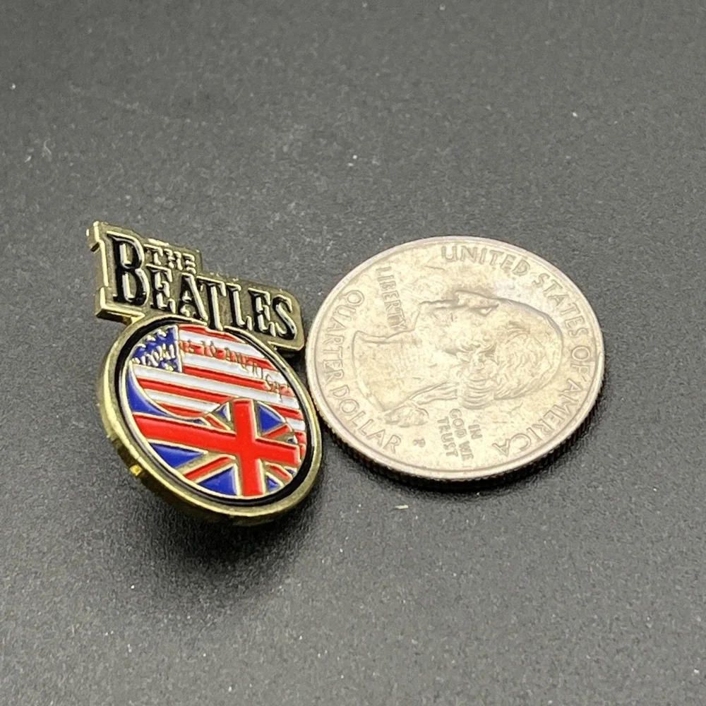 The Beatles Coming To America Rock Band‎ Group Music Lapel Hat Pin